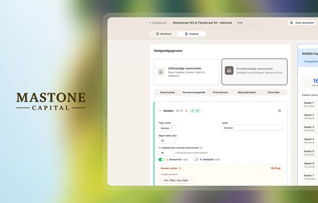 Mastone — huurberekeningsplatform